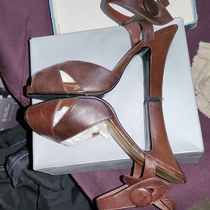 Nine West Brown Women's Sandals